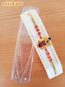 Religious Lord Krishna Golden Rakhi