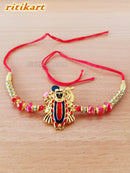 Religious Lord Krishna Golden Rakhi