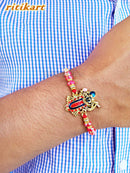 Religious Lord Krishna Golden Rakhi