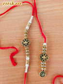 Antique Designed Bhaiya-Bhabhi Rakhi