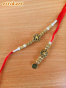 Antique Designed Bhaiya-Bhabhi Rakhi