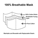 Sambalpuri Handloom Triple Layer Mask-Green with Orange Border