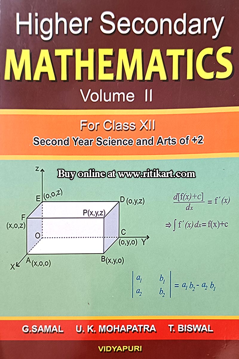 Higher Secondary Mathematics Volume-2