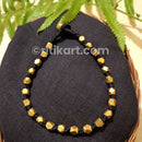 Tribal Anklet with Diamond Cut Brass Beads Embedded