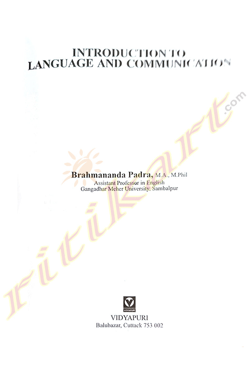Introduction to Language and Communication