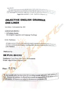 Objective English Grammar One-Liner