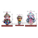 Brass Lord Jagannath, Balabhadra and Subhadra Set-8 Inch
