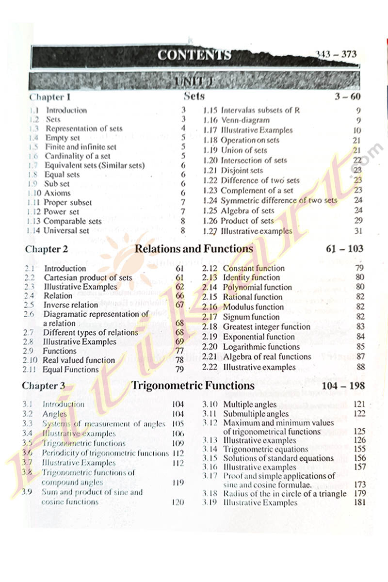 Buy Higher Secondary Mathematics Volume-1 (For Class XI) -Ritikart