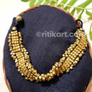 Tribal Dhokra Bracelet with Diamond Cut Brass Beads