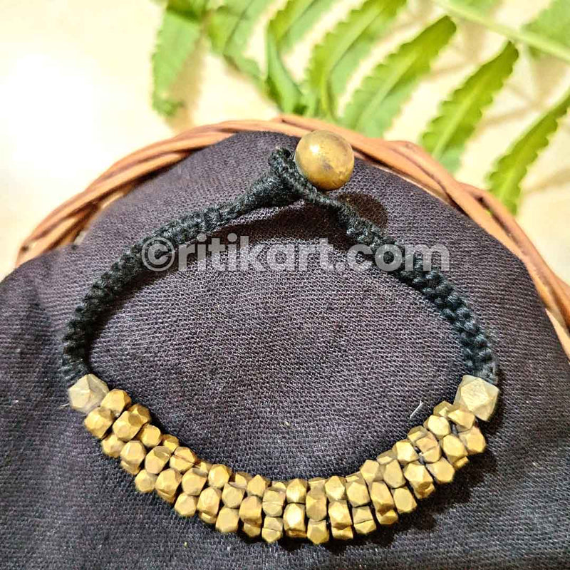 Ethnic Tribal Old silver Beads Bracelet Rajasthan Ind… - Gem