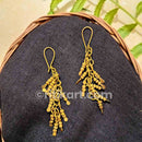 Golden Brass Strips Earrings