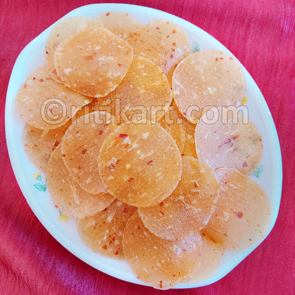 Sabudana Papad (Red Chilly and Tomato Mix) 500 gm