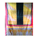 Yellow and black Color Tussar Silk Saree