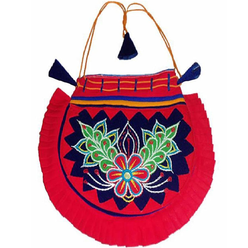 Handmade Embroidered Ladies Shoulder Bag - Mirror work set – currypeepal