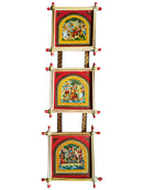 Lord Krishna leela Painting On Palm Leaf