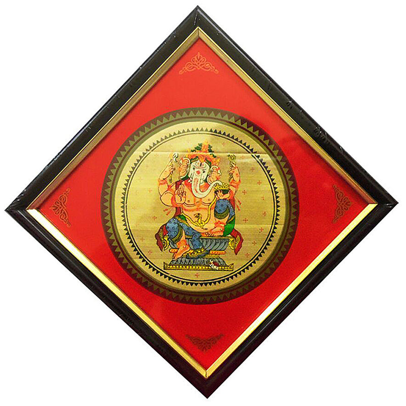 Palm Leaves Lord Ganesh With Photo Frame
