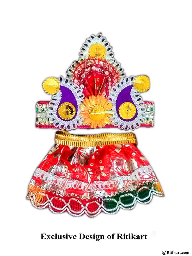 Jagannath Balabhadra Subhadra puja Mukta dress 06 inch idol-pic3