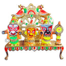 Brass Statue Beautiful Lord Jagannath, Balabhadra and Subhadra_1