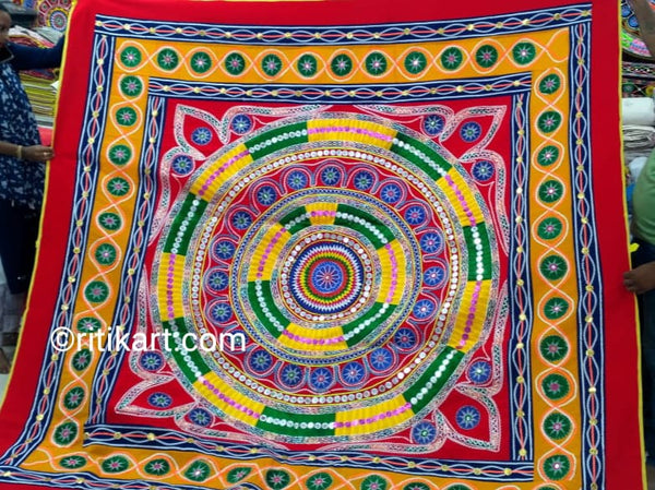 Large Attractive Chandua for Puja & Rituals_1
