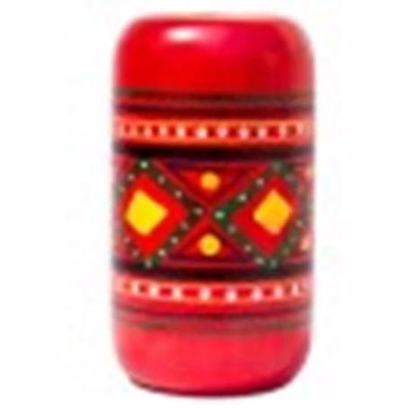 Chanapatna Wooden Pen Stand red