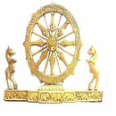Konark Wheel With Both Side Horse Work Showpiece