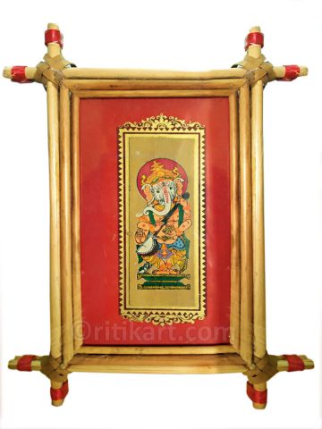 Palm Leaves Painting Lord Ganesh
