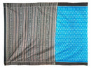 Sambalpuri Hand Woven Sky Blue and Black Color Saree pic-1