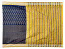 Sambalpuri Golden and Black design Saree with Blouse 