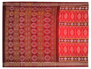 Sambalpuri Red and Maroon design Saree with Blouse