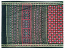 Sambalpuri Hand Woven Black Maroon sapta Design saree