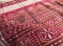 Grey and Maroon Design saree