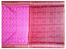 Sambalpuri Hand Woven Pink and Maroon Colour Design Saree 