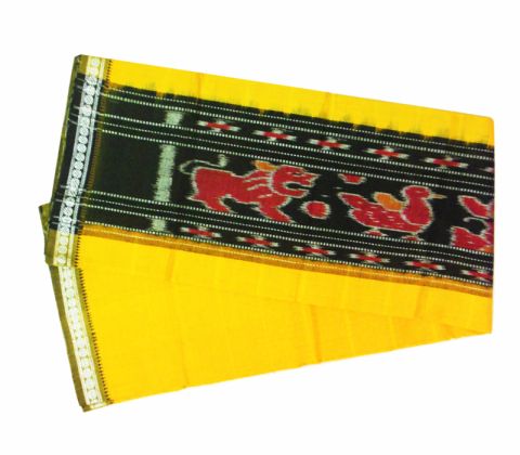 Hand woven pure cotton Yellow Gamcha 