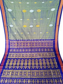 Grey Color Sambalpuri Bomkai Cotton saree body1