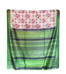 Cream Color Tussar Silk Saree with Embroidery Body Work