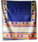 Classic Tussar Silk Saree with blue body design 