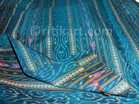 Deep Sky Blue With Pasapalli Unique Design Ethnic Salwar Suit Material