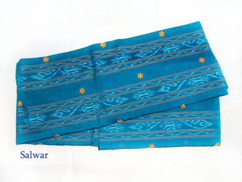 Deep Blue Color Sambalpuri Salwar Suit