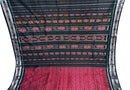 Maroon With Black Khandua Cotton Saree P1