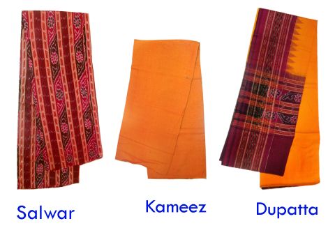 Sambalpuri Ladies Salwar Suit Material