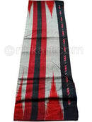Gray And Black Nuapatana Khandua Cotton Saree P1