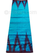 Copper Sulfate And Black Nuapatana Khandua Cotton Saree P1
