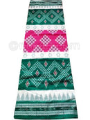 Pink And Green Nuapatana Khandua Cotton SareeP1