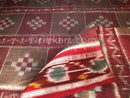  Brown and Maroon Maniabandha Cotton Saree P1