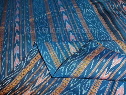 Sulfur Blue Color Sambalpuri Bandha Design Salwar Suit