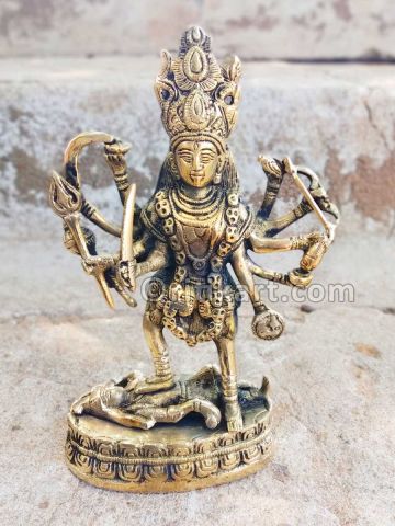 Brass Statue Goddess Kali