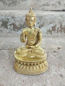 Brass Statue Sitting Lord Budha