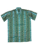 Dark Green Color Sambalpuri Handloom Cotton Half Shirt_1