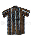 Black Color Sambalpuri Handloom Cotton Half Shirt