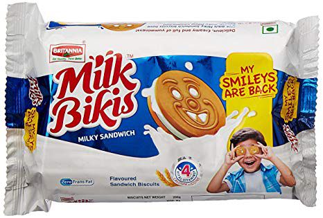 Britannia Milk Bikis - Cream Biscuit, 200 gm